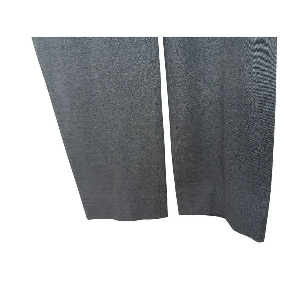 Theory Men’s Gray Dress Pants Size 32 High Density Knit Flat Front Slim Trousers